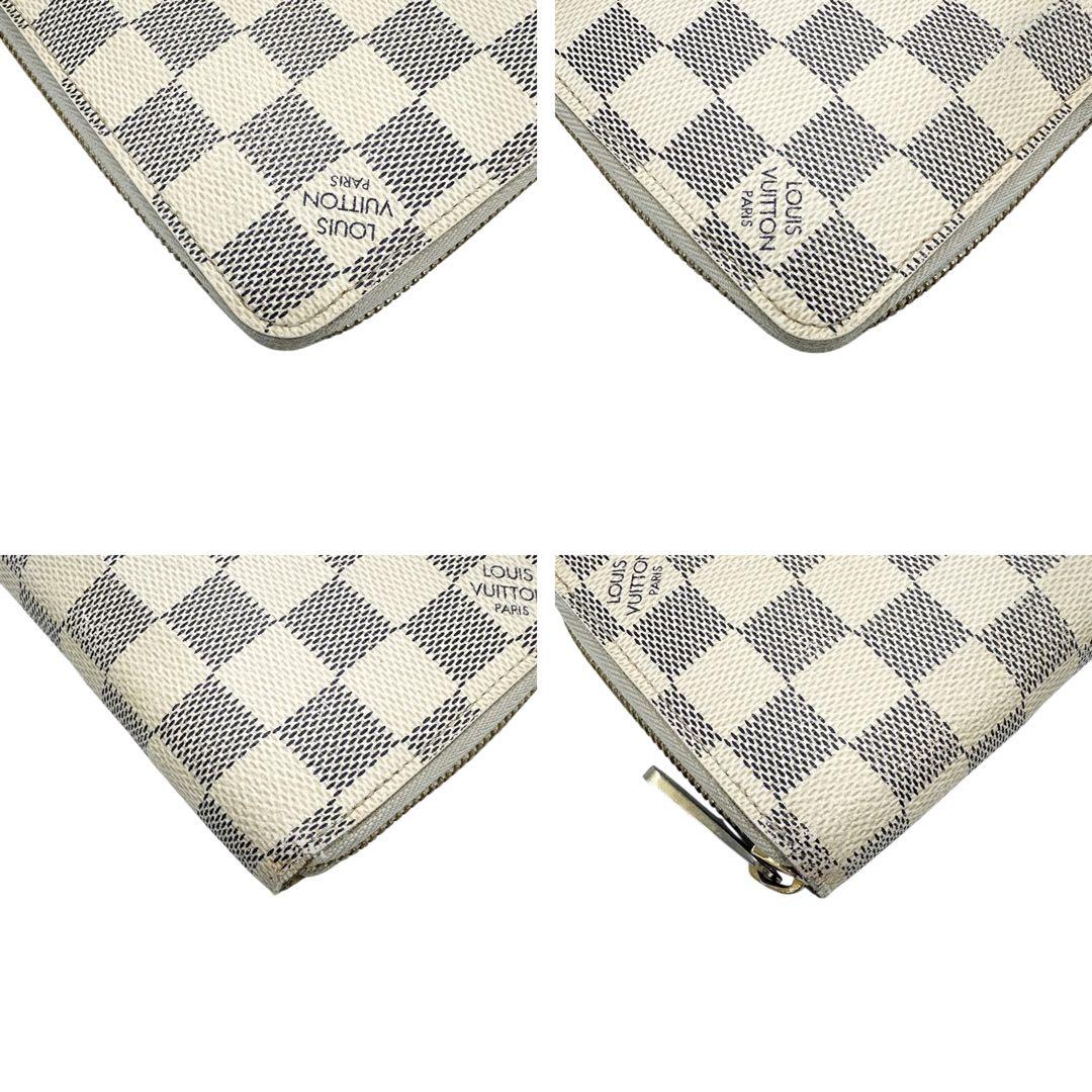 【美品】ルイヴィトン ジッピーウォレット ダミエアズール ラウンドファスナー