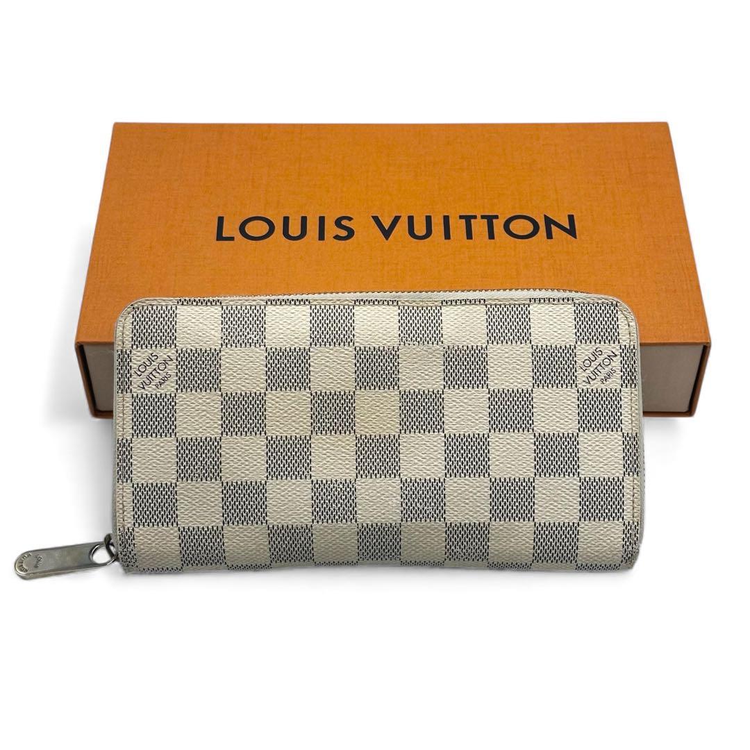 【美品】ルイヴィトン ジッピーウォレット ダミエアズール ラウンドファスナー