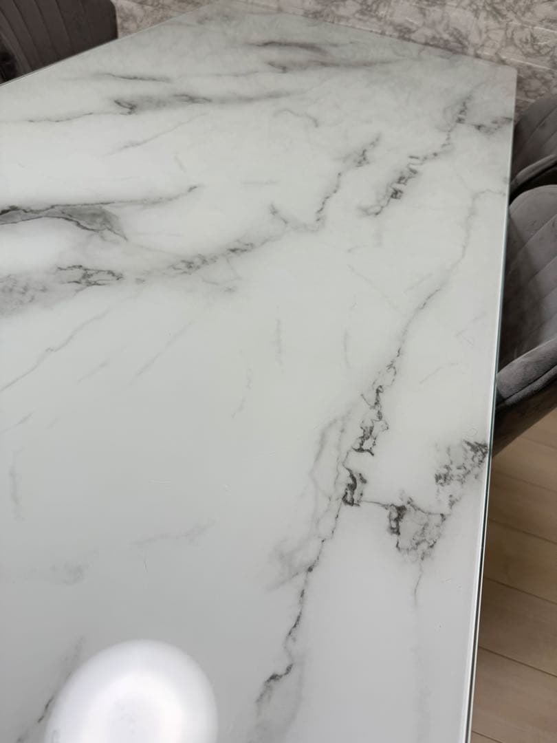 Francfranc ダイニングテーブル　大理石ゴールド