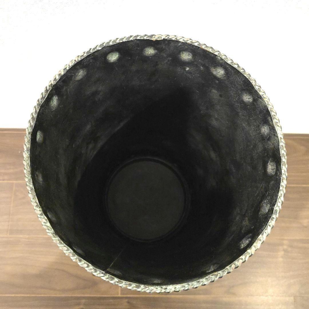 アンティーク調 アイアン ライオン 傘立て 受け皿付