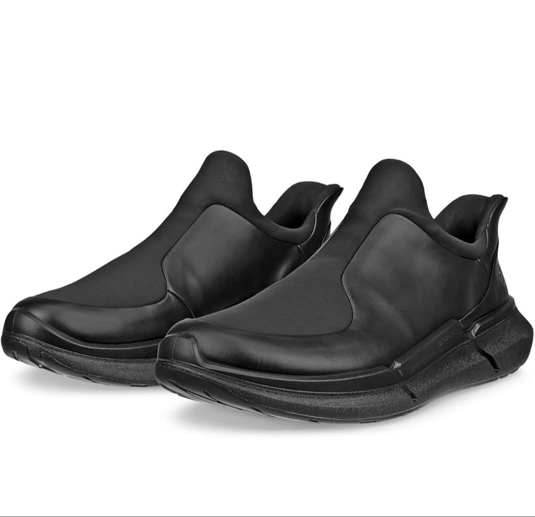 ECCO新品エコー Biom2.2レザー軽量スニーカースリッポン24cm黒
