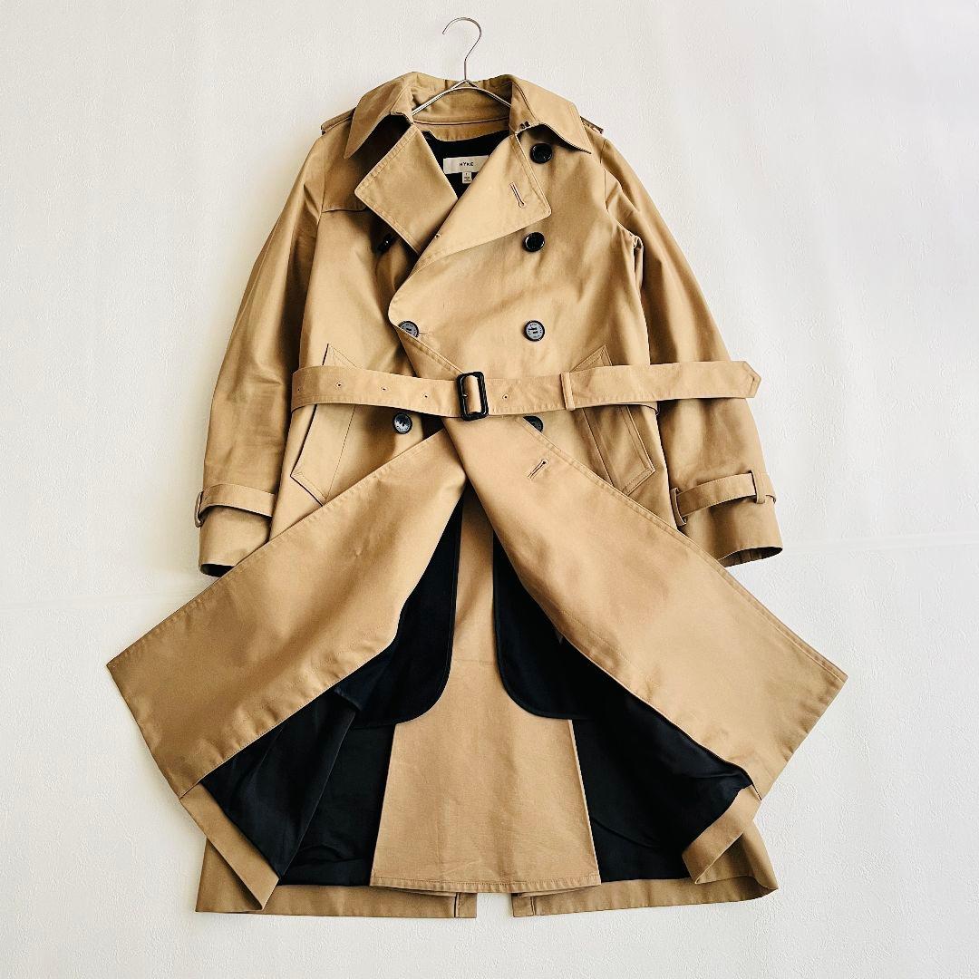 ✨美品✨HYKE トレンチコート ベージュ M ライナー付き レギュラーフィット