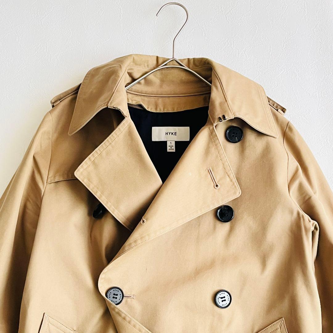 ✨美品✨HYKE トレンチコート ベージュ M ライナー付き レギュラーフィット