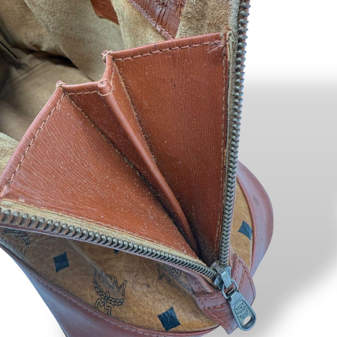 MCM エムシーエム ハンドバッグ ミニボストンバッグ レザー ヴィセトス柄