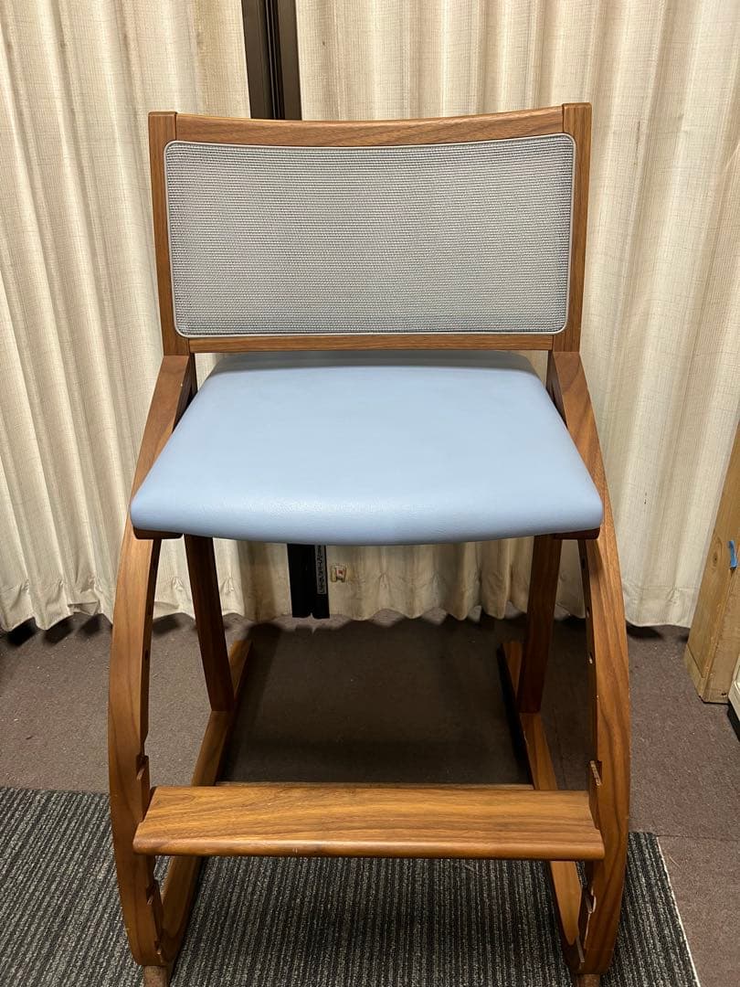 N1【used】カリモク デスクチェア XT2451KR フローラルブルー