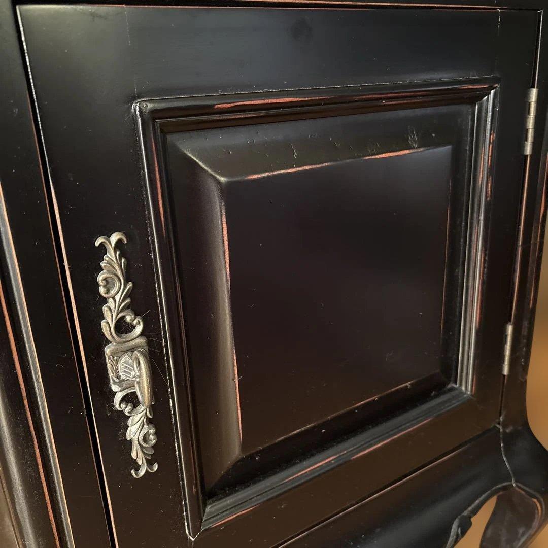 猫脚クラシックスタイル木製キャビネット 引き出し付き