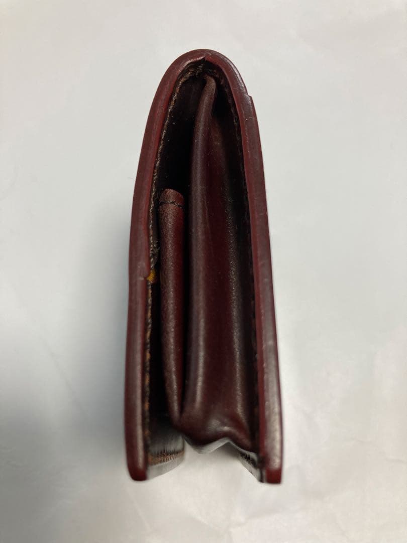 【未使用】ガンゾ ホーウィン シェルコードバン BOX 小銭入れ バーガンディ