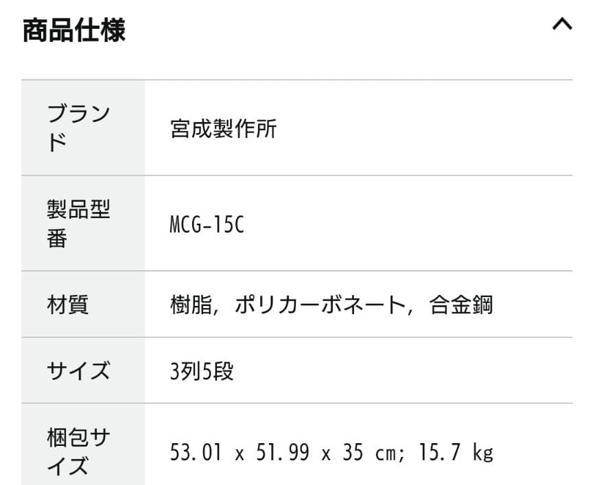 パーツキャビネット