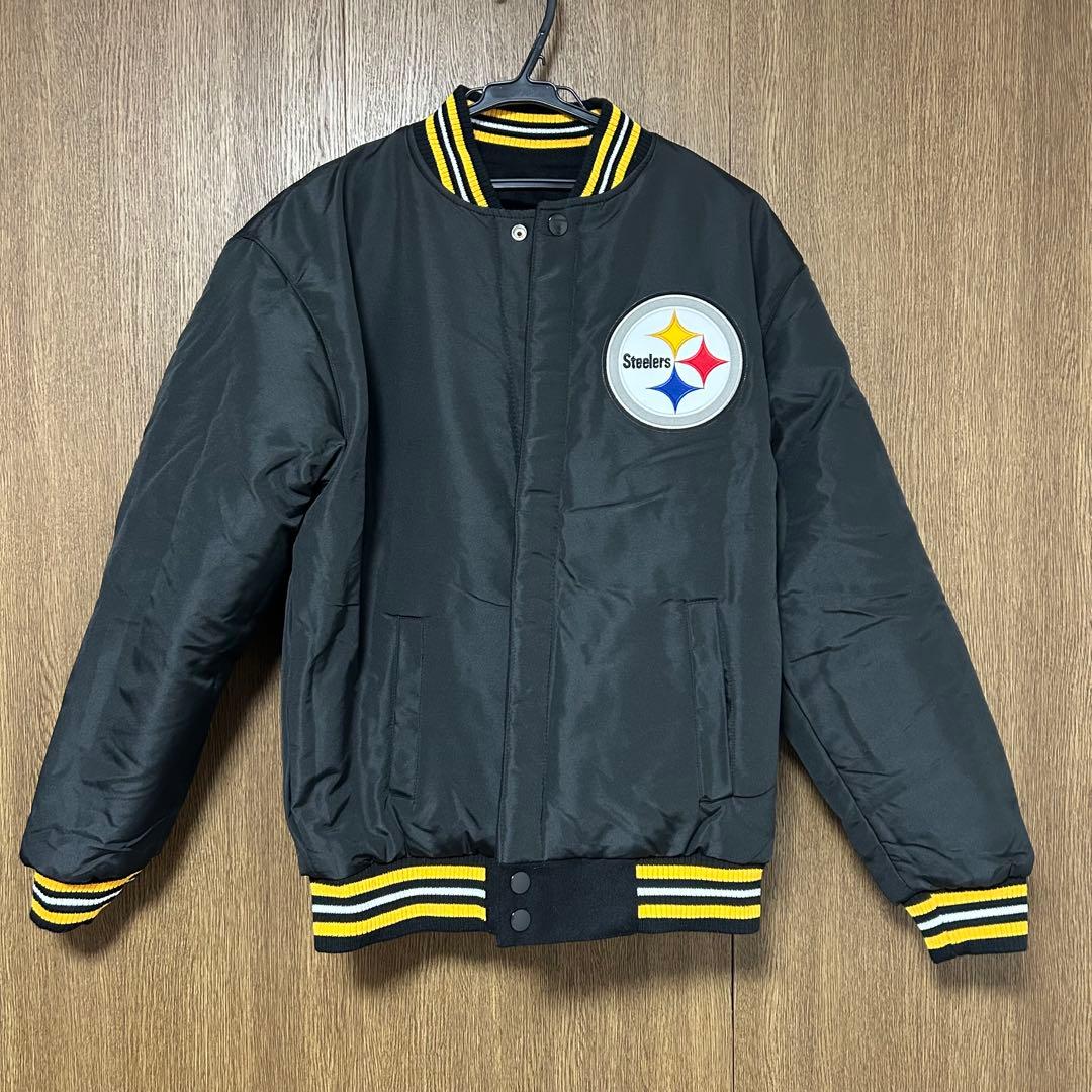 未使用新品 NFL ピッツバーグスティーラーズ リバーシブルスタジャン Sサイズ