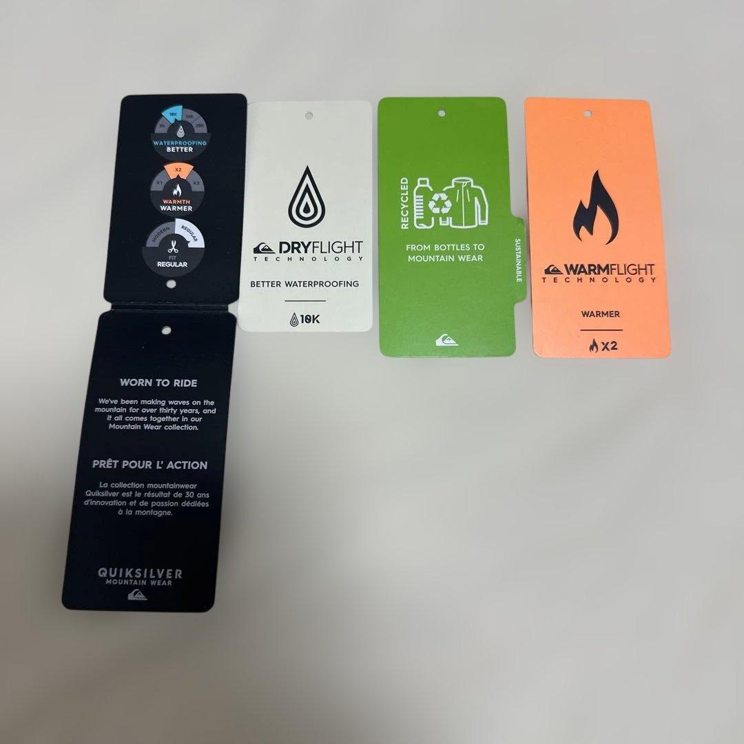 Quiksilver スノーウェア 140 青上下