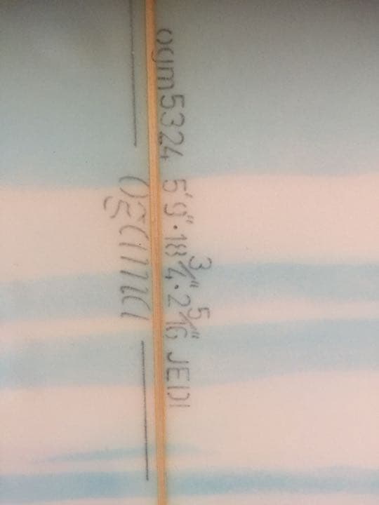 サーフボード 5’9” ショート　水色