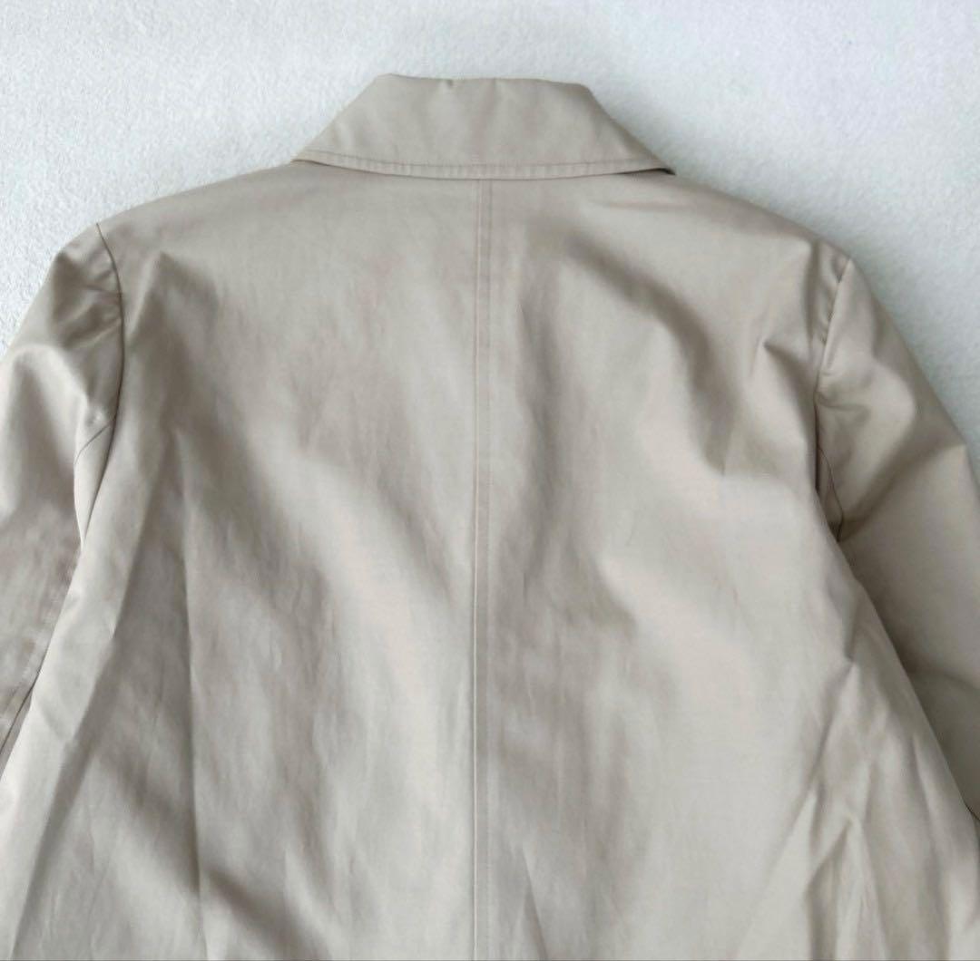 ジェイプレス　ステンカラーコート　ライナー付　ベージュ　チェック