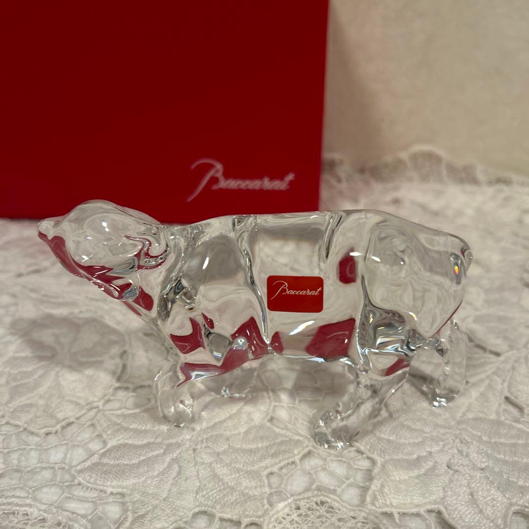 新品未使用　バカラ Baccarat オブジェ 置物 干支 丑 牛 十二支