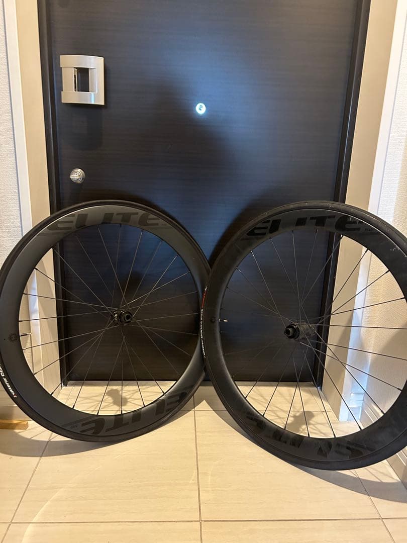 ELITEWHEELS EDGE カーボンホイール1347g50mm 前後セット