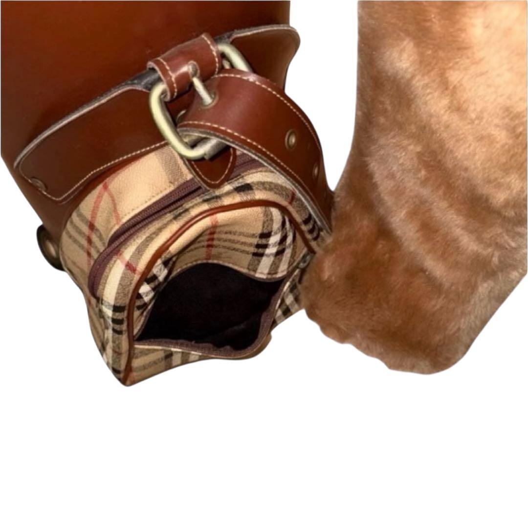 Burberrys 英国製　キャディバッグ　ゴルフ　ファー　ノバチェック　ホース