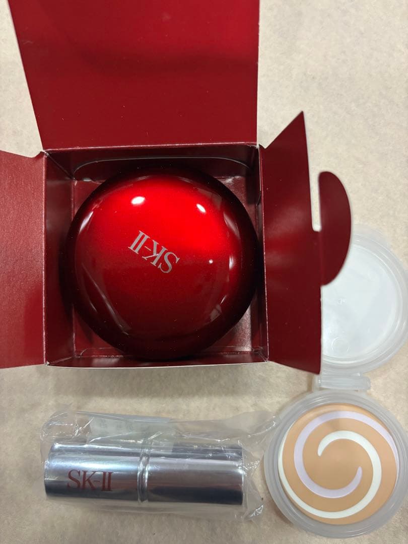 新品中古品SK-II ファンデーション420ケースブラシセット