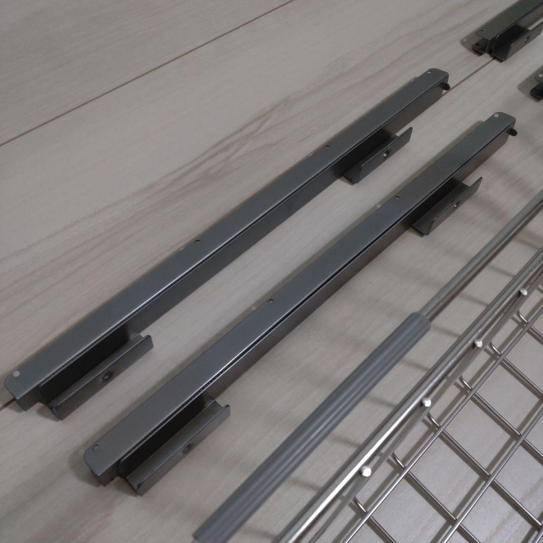 無印良品　ステンレスユニットシェルフ用　ワイヤーバスケット84㎝用　2個セット