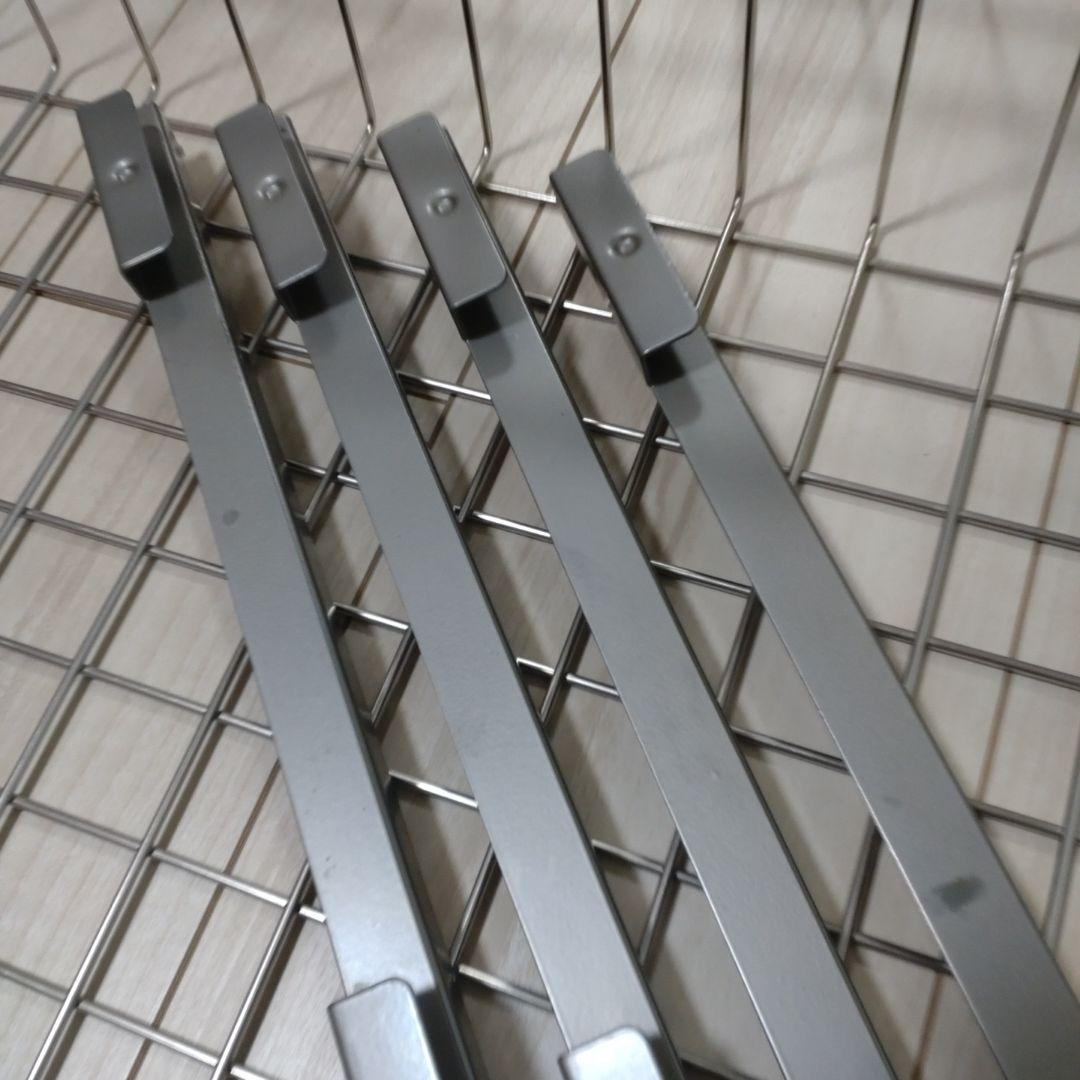 無印良品　ステンレスユニットシェルフ用　ワイヤーバスケット84㎝用　2個セット