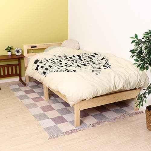 【新品・送料無料】パイン材木製ベッド ブラザー