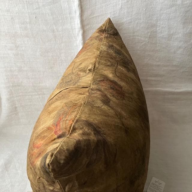 希少5万ハウスオブリリア植物柄クッションアスティエ・ド・ヴィラットコーラルタスク