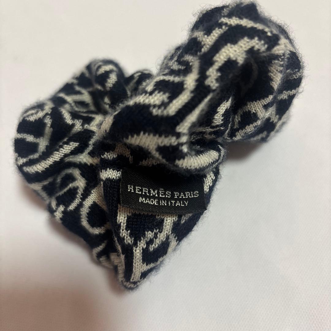 HERMES シェーヌダンクル シュシュ 正規品 ヘアアクセサリー