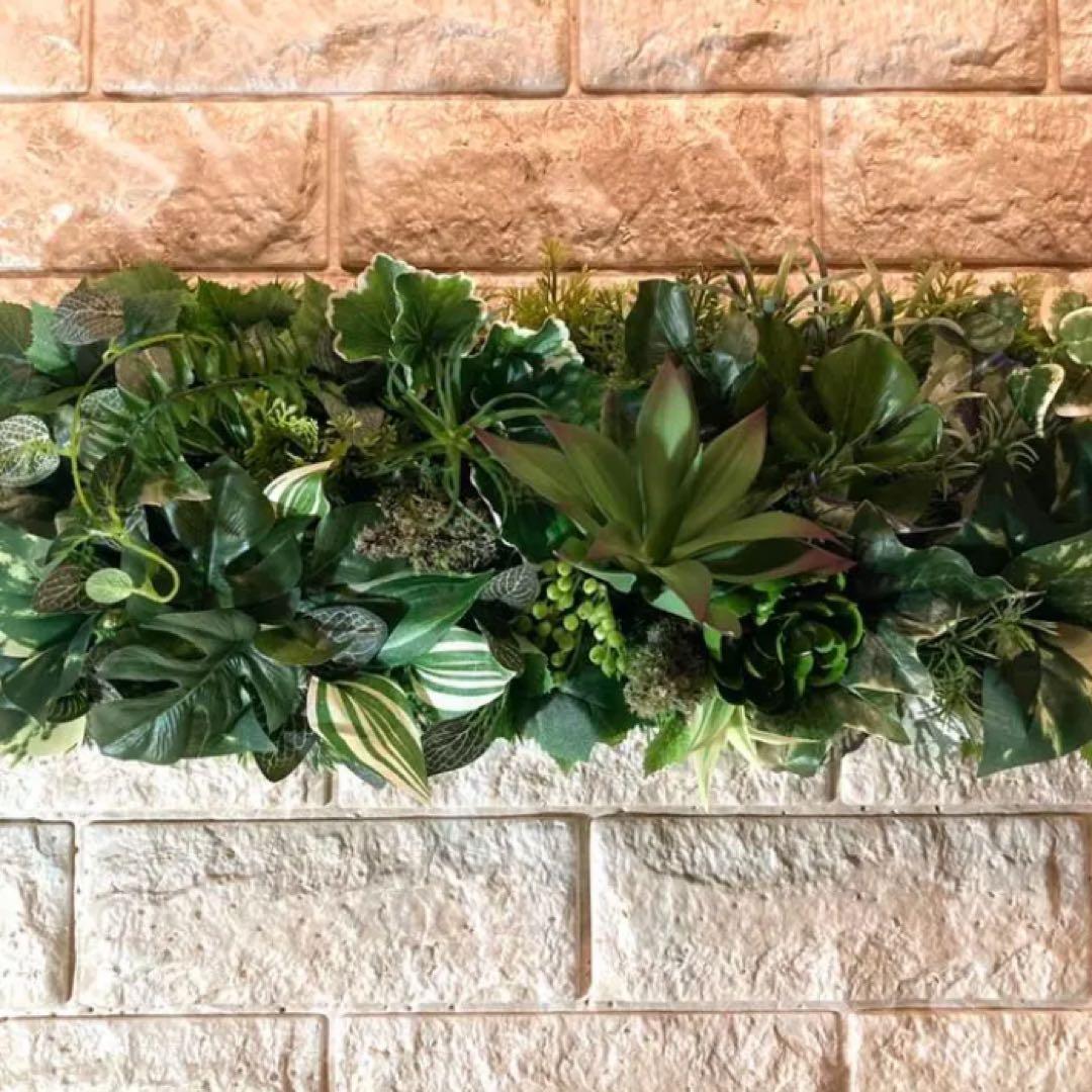 光触媒　人工観葉植物　ウォールグリーン　フェイクグリーン　壁掛け2580852