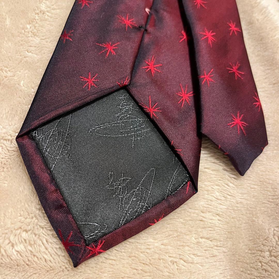 てきや【新品・未使用】希少　ヴィヴィアン　ネクタイ　オーブ　総柄　シルク