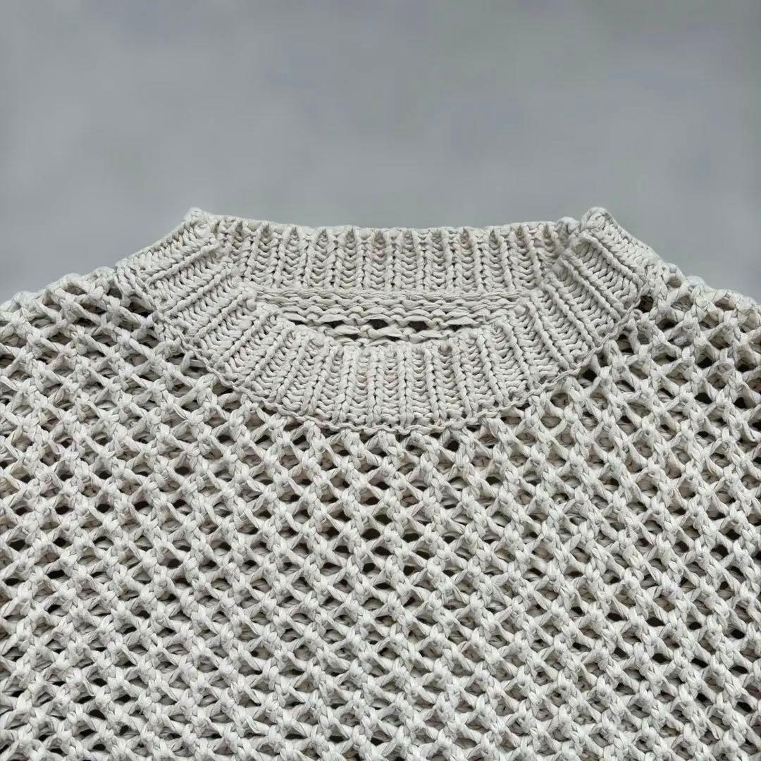 北欧暮らしの道具店 LIYOCA リヨカ メッシュ編みニット グレージュ