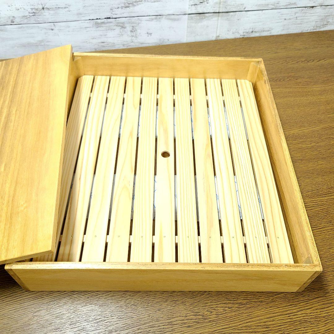 No2041【保冷剤付き】 寿司ネタケース、ネタ箱、目皿付き【手作り】