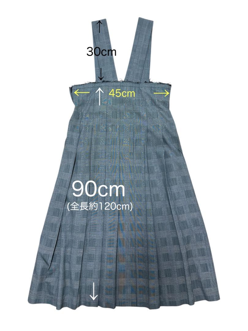 【COMMEdesGARCONS】コムコム グレンチェック柄ジャンスカ