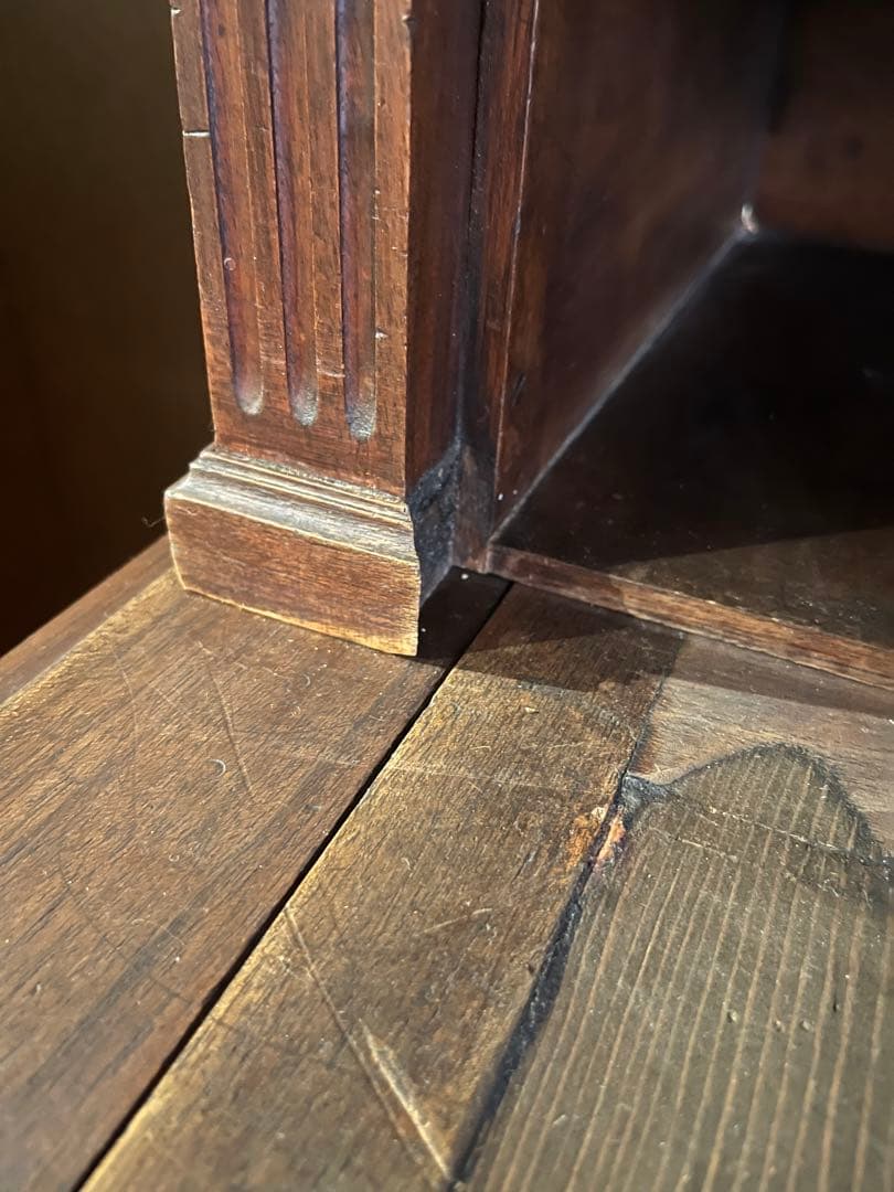 英国製 イギリス アンティーク デスク 棚 ビンテージ インテリア キャビネット