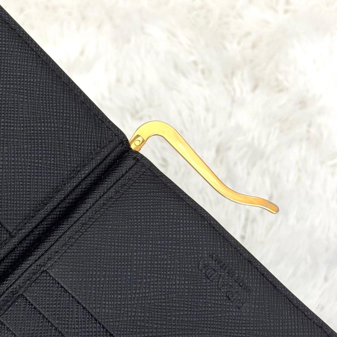 美品✨RFID内蔵 PRADA プラダ サフィアーノ マネークリップ 財布