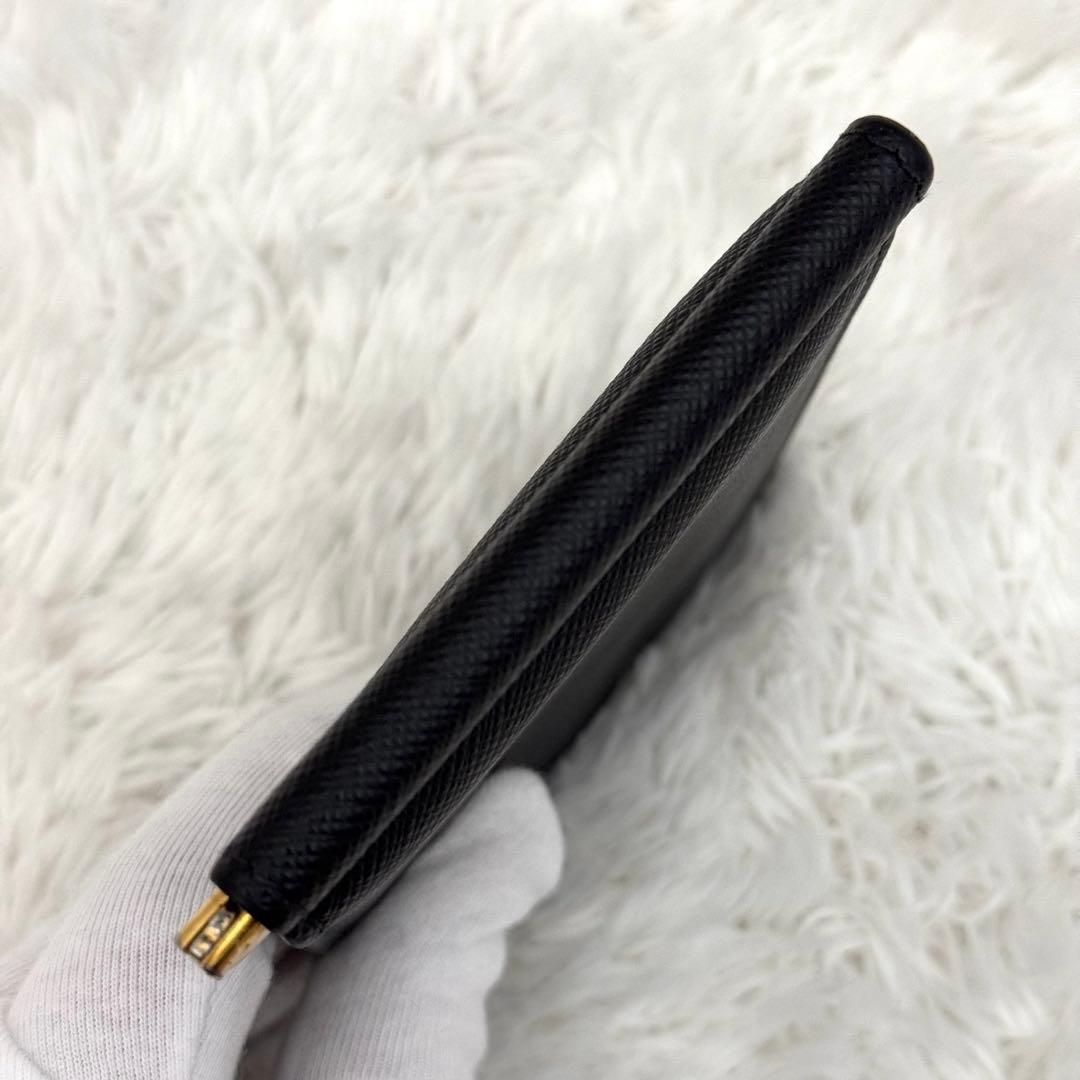 美品✨RFID内蔵 PRADA プラダ サフィアーノ マネークリップ 財布