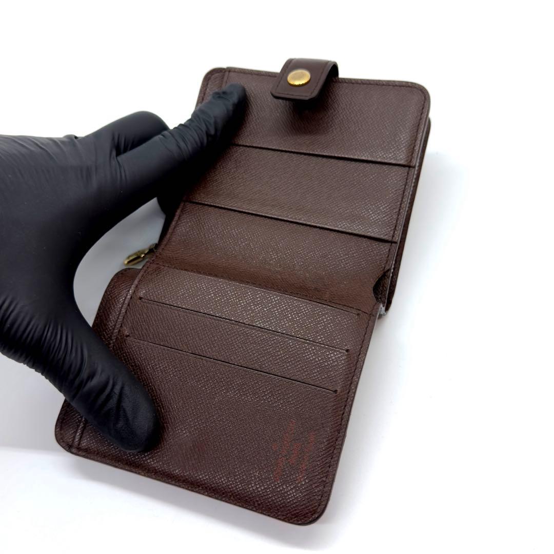 美品✨ルイヴィトン　ダミエコンパクトジップ　二つ折り財布コンパクト　ユニセックス
