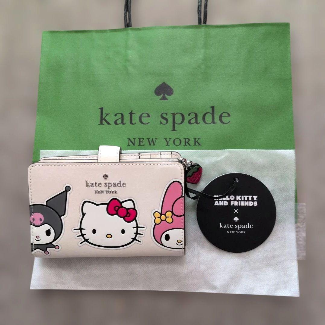 kate spade Hello Kitty ＆Friends 二つ折り財布