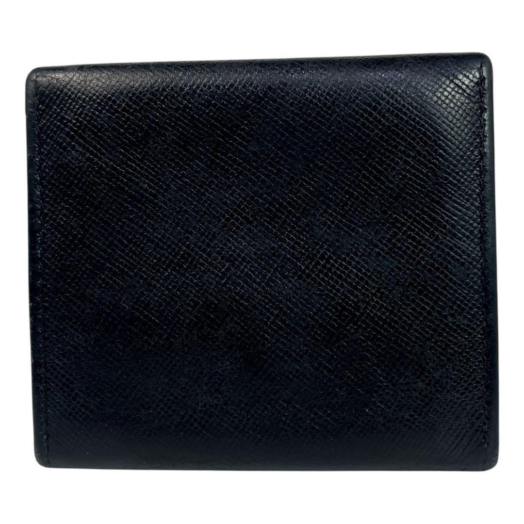 希少✨プラダ ケース 小銭入れ サフィアーノレザー 三角ロゴ ブラック
