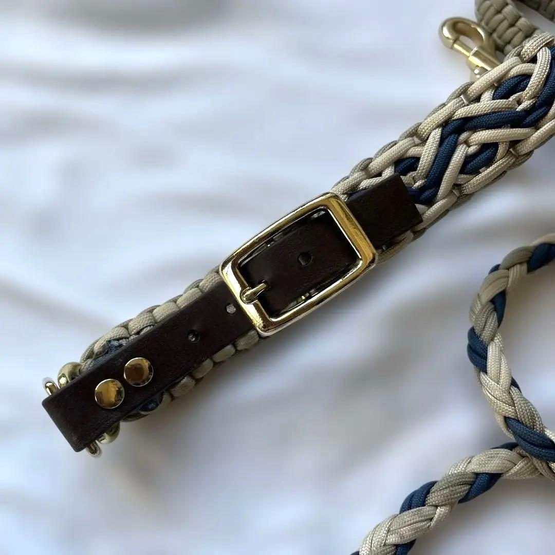 大型犬　首輪　パラコードリード