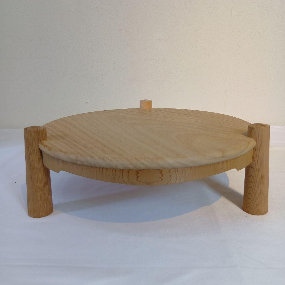 茶道具　寄木卓　田原一斎作　子々斎好