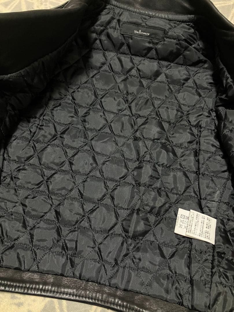 blackmeans ブラックミーンズ　ショート丈　ライダース　Sサイズ