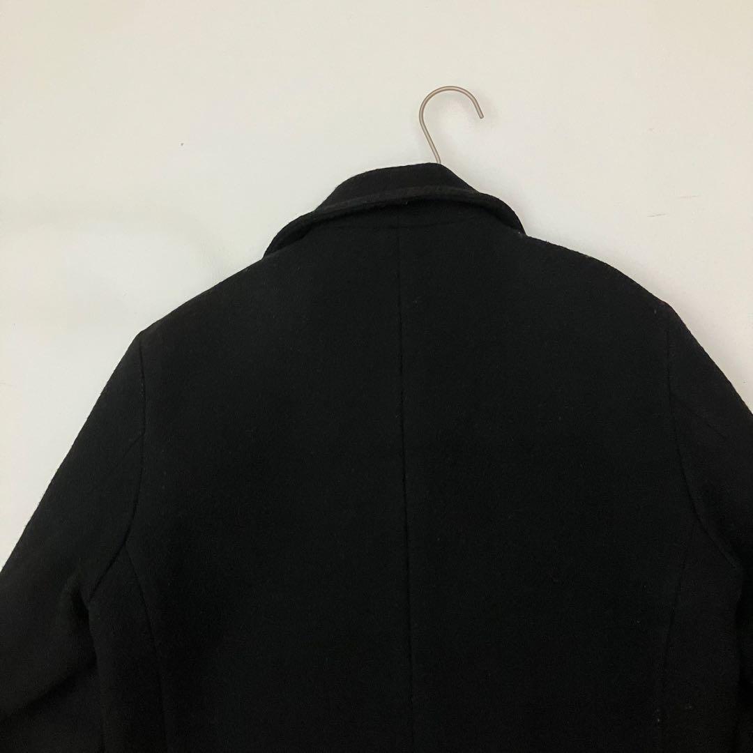 ✨ヴィテージ　希少✨ ワコマリア　ギャングコート　レオパード　ウールコート　黒