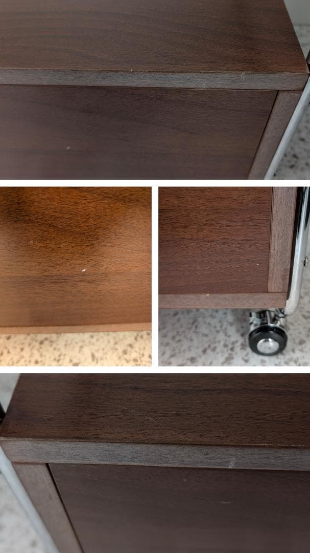 90s ビンテージ ガラストップ ワゴン キャスター ラック ミッドセンチュリー