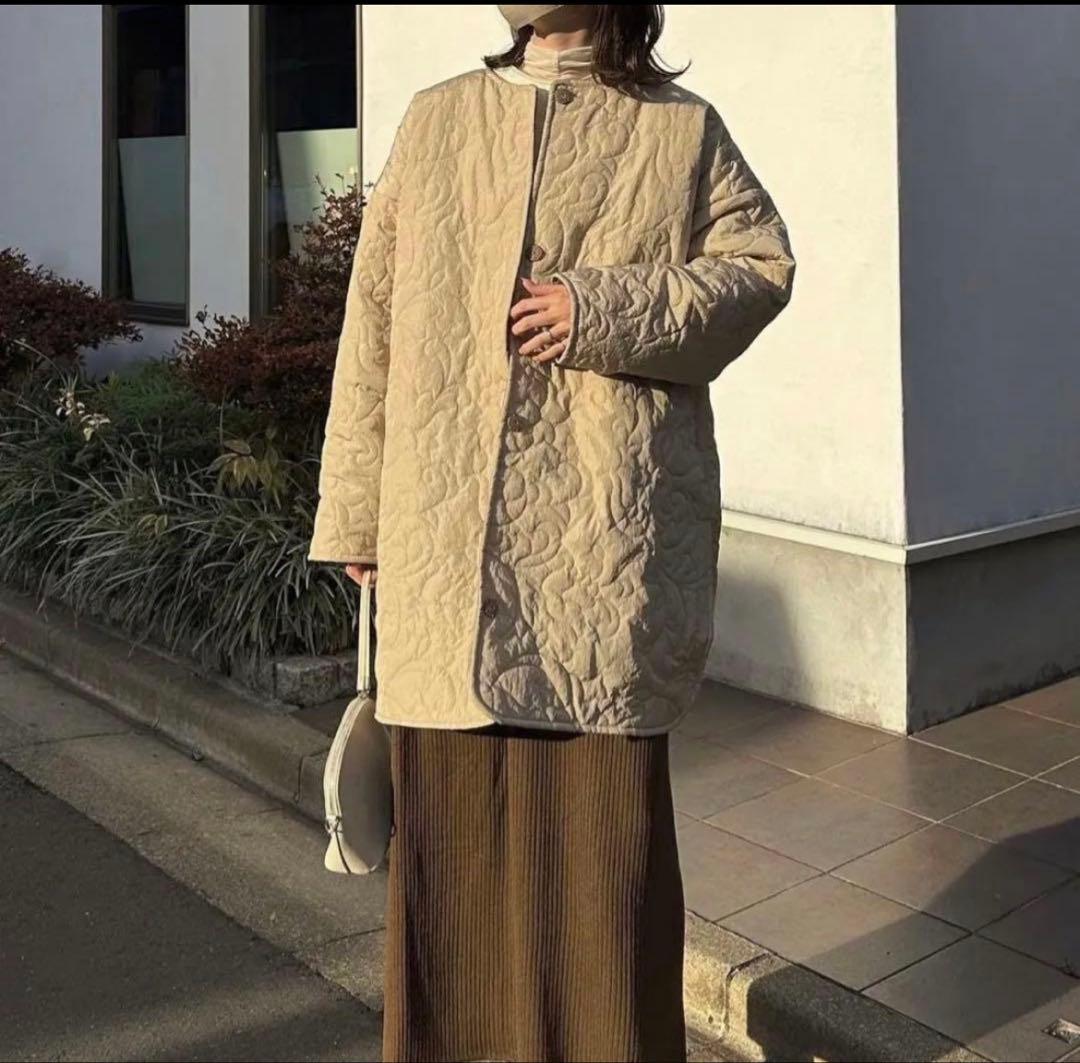 ジャケット・アウター Eaphi leaf jacquard quilting jacket