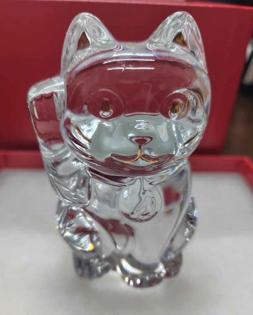 Baccarat 招き猫 置物