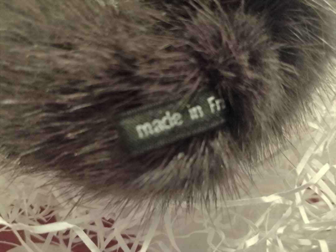 【年末特別価格】アッカ ミンク ヘアアクセサリー シュシュ