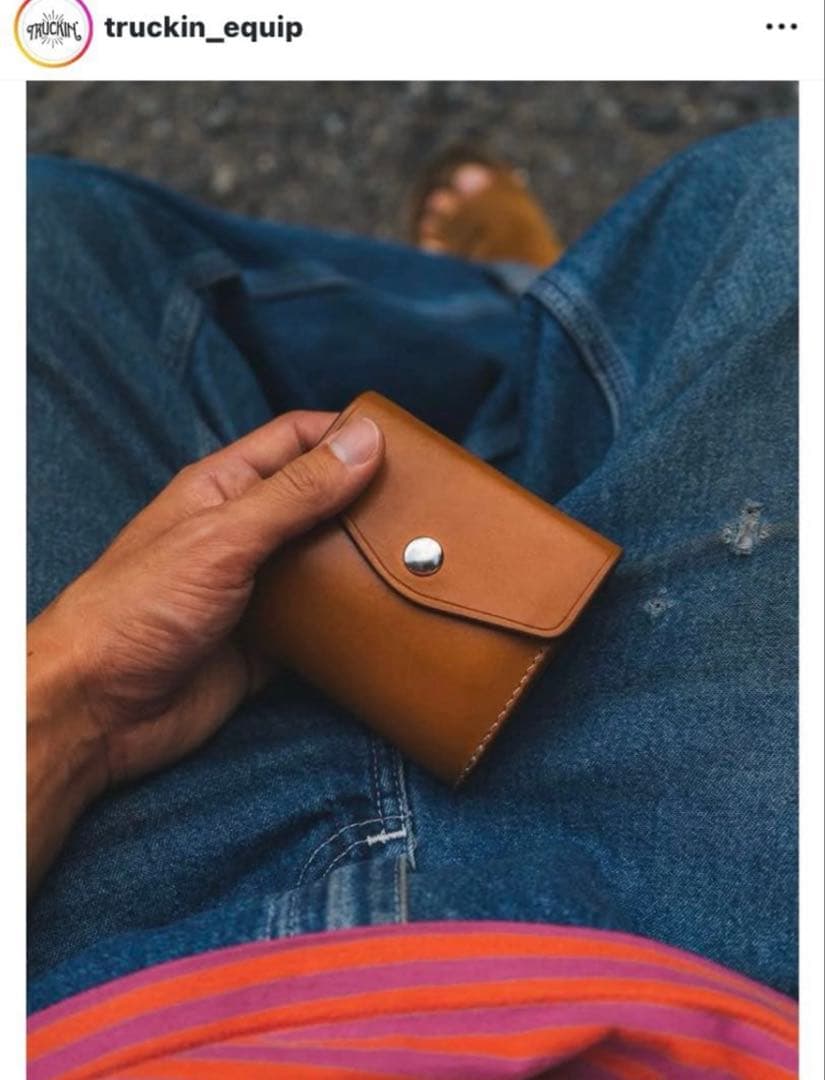 未使用トラッキンTRUCKIN'ENVELOPEWRAPWALLET本革折財布黒