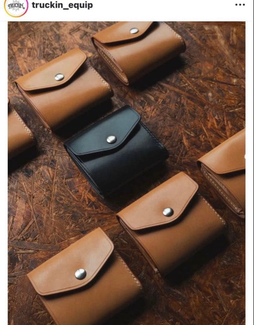 未使用トラッキンTRUCKIN'ENVELOPEWRAPWALLET本革折財布黒