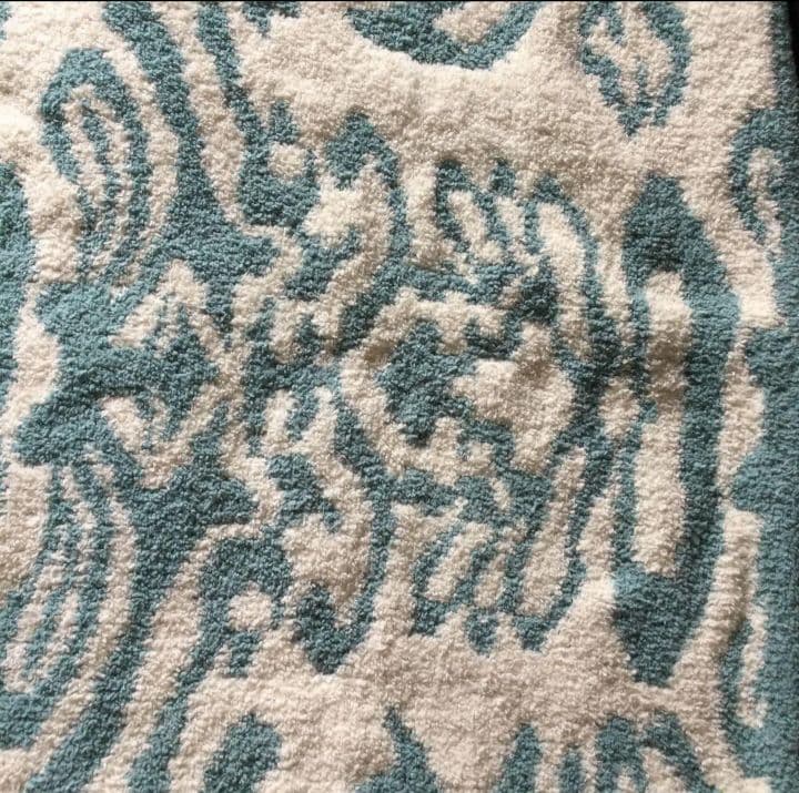 kashwere カシウエア ダマスク柄 ハーフブランケット