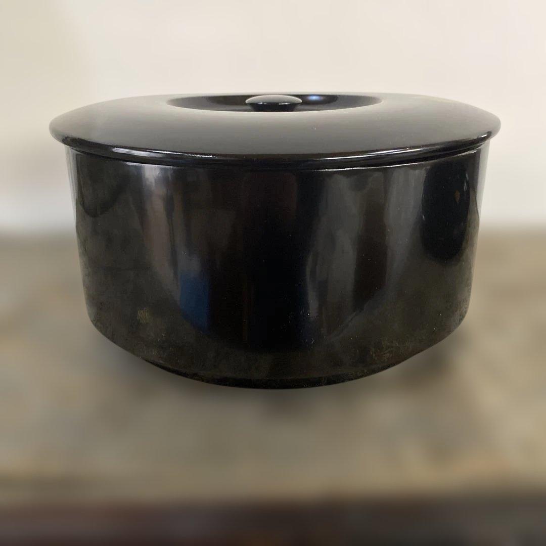 茶道具　懐石道具　飯器と脇引丸盆　輪島塗木箱入り