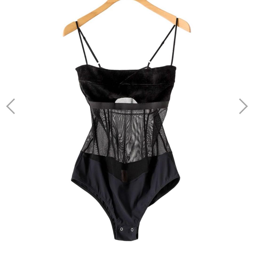 フェティコ　fetico ベロア　ボディスーツ　キャミソール　2024