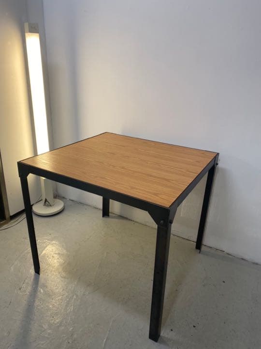 ダイニングテーブル インダストリアル 2人〜4人用 アイアン 木製 作業台